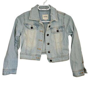 Girls Cherokee Light Acid Wash Denim Jean Jacket, M 7/8